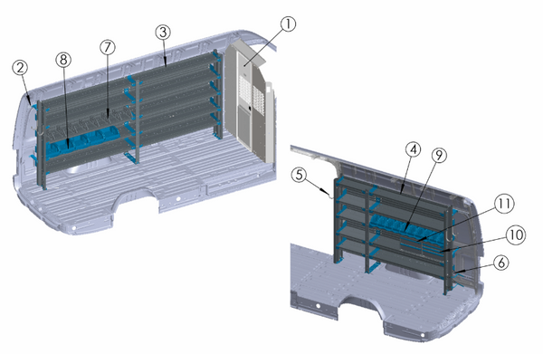 Adrian PLUM-SPHR170B Plumbing Package, Sprinter High Roof 170WB