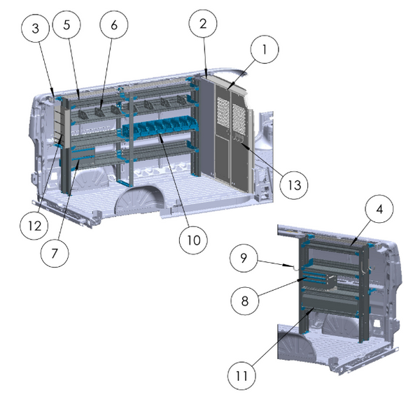Adrian ELE-PMLR136B Electrical Package, ProMaster Low Roof 136WB