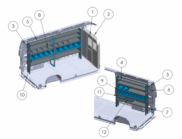 Adrian PLUM-PMHR159B Plumbing Package, ProMaster High Roof 159 WB