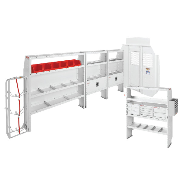 Weather Guard 600-8453L HVAC/Mechanical Van Package, Sprinter, High Roof, 170in Wheelbase