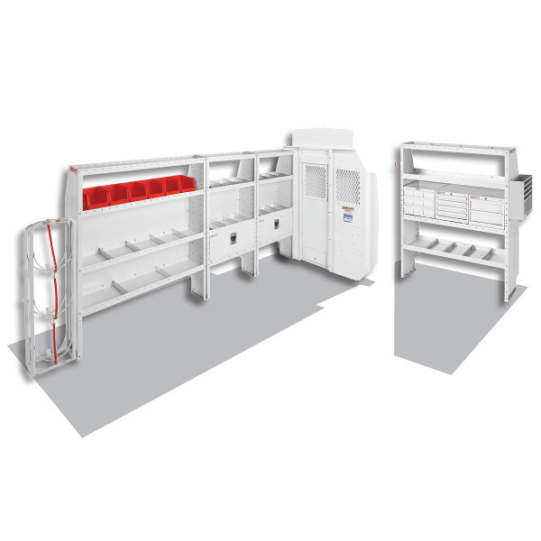 Weather Guard 600-8413X HVAC/Mechanical Van Package, High-Roof, Ford Transit, 148in Extended Wheelbase