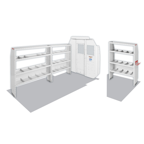 Weather Guard 600-8440R Commercial Shelving Van Package, Mid/High-Roof, RAM ProMaster,136" WB 