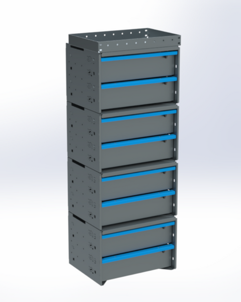 Adrian AMD1-14X18 Drawer Stack Module, 18x14x48