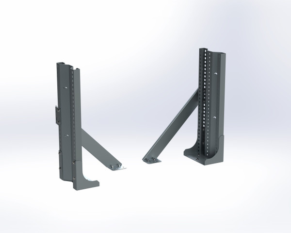 Adrian AEPKT1030G Extendobed Shelving End Panel Kit, 30"H, gray, truck storage solution.