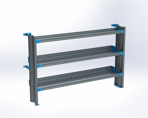 Adrian AS-2T1472FTLA 3-Shelf Unit, Cabinet Use, 14x72 / Transit Low Roof 130″