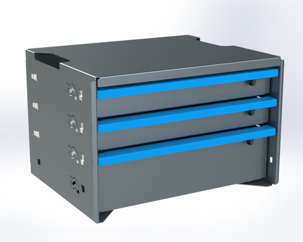 Adrian ADUK1418A3C 3-Drawer Unit, 14 x 18