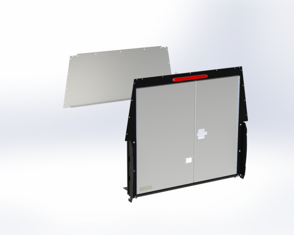 Adrian TCKMAV1BM23 Truck Cap Closure Kit w/ Hatch Door & Mechanical Locks, 23" Top