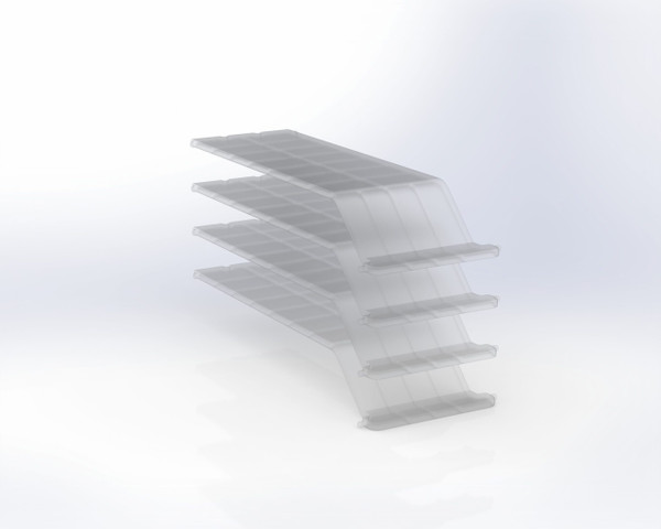 Adrian BINLIDK6164 6" Bin Lid, 4-Pack, 16"D x 6"W