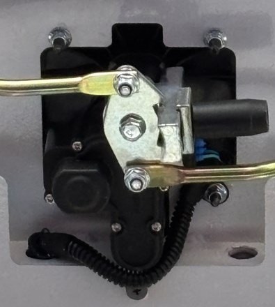 Adrian TELH06 Truck Cap E-Lock Retrofit Kit, secured with Truck Cap Security System, crew cab.