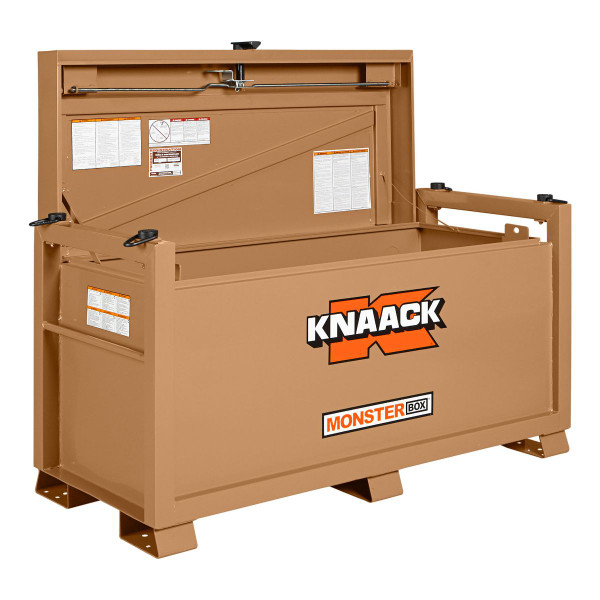 Knaack Model 1010 MONSTER BOX Chest, 31 cu ft Industrial Tool Chest in brown color.