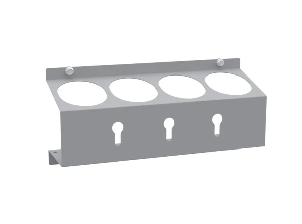 Holman 40474 Spray Can Holder, 4 Cans, gray, Holman brand product for organizing spray cans.