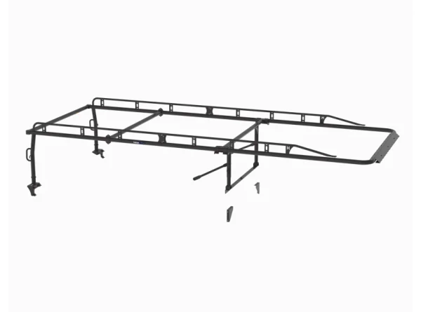 Holman 2SBS8E The Pro Rack Leg & Bars Kit - Service Body, 8' Body, Extended Cab, Black - Not compatible with PII part numbers