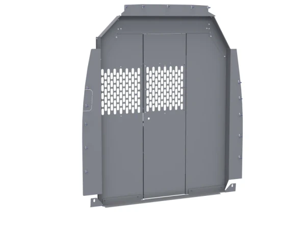 Holman 4061SH Partition Kit, Perforated for Sprinter High Roof, gray color by Holman.