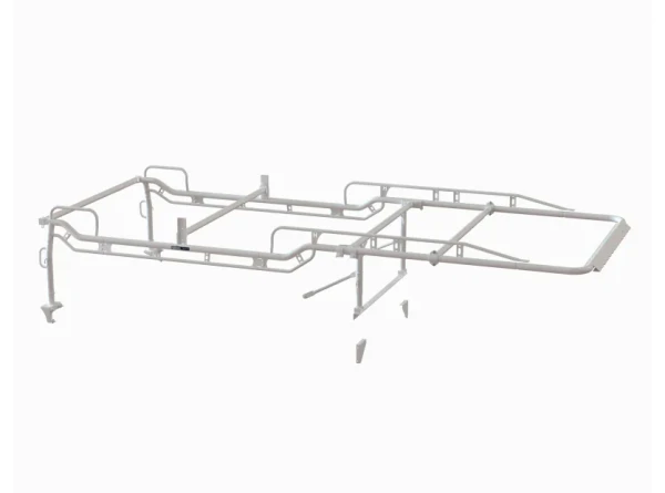 Holman 2SBF8EW The Pro Rack Full Kit - Service Bodies, Forklift Loadable, 8' Body, Extended Cab, White - Not compatible with PII part numbers