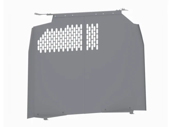 Holman 406GMF-P Perforated Fleet Partition, gray, no pass through door, by Holman.