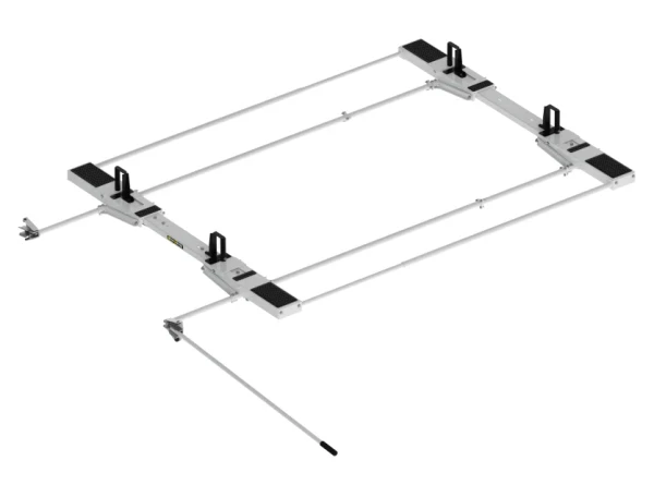Holman 4A95M Drop Down HD Aluminum Ladder Rack - Double - Preassembled - Sprinter & ProMaster