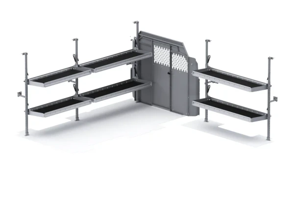 Holman 51TLL Folding Shelves Package - Transit 148" WB Low Roof
