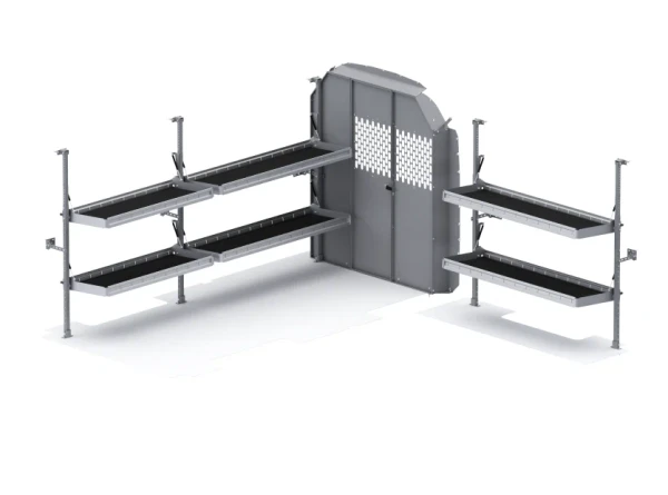 Holman 51TLM Folding Shelves Package - Transit 148" WB Mid Roof