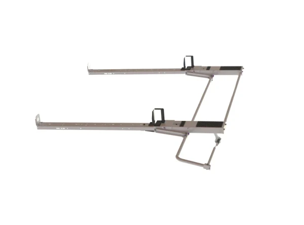 Holman 4TLACD Combo HD Aluminum Ladder Rack Kit - Drop Down / Clamp & Lock - Transit LR