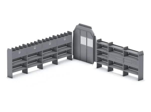 Holman FFP-SEH Quick Package Pro Sprinter 170" EXT WB High Roof, Holman brand shelving unit.