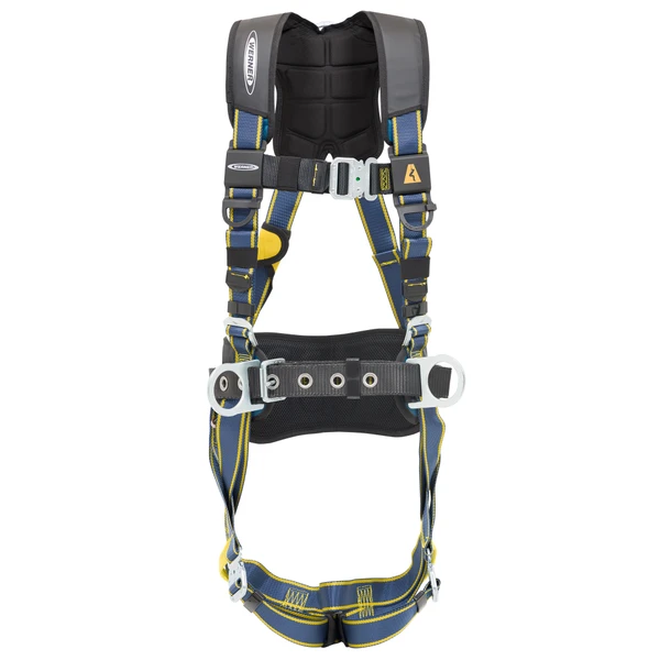 Werner Fall Protection H13310X Blue Armor Construction Harness / Quick Connect chest and leg buckles