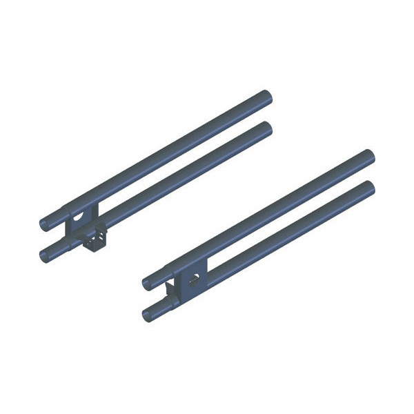 Adrian Cargo Extension, Adrian brand, dark gray, two parallel metal bars with mounting brackets visible.