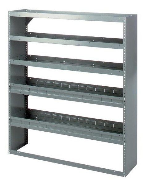 Adrian Steel #HD-52WP 5-Shelf Unit, 52w x 60h x 14d, Gray