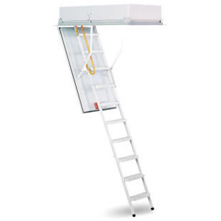 Rainbow ProTech PT2351 Attic Ladder |  30-Minute Fire Rated  | 23.5 Inches x 51.25 Inches Opening | 8-10 Foot Ceiling Heigth | 350 lb Capacity