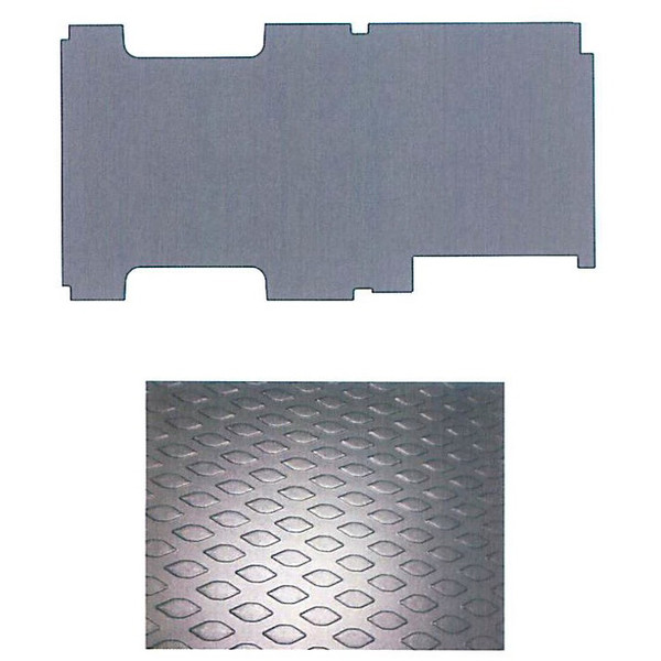 Adrian #88-148FT Workmat, black Ford Transit Workmat, 132.3w x 68.7d, Transit brand floor mat.