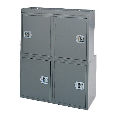Adrian Steel #MD501 4-Cabinet Module, 36w x 46h x 18d, Gray