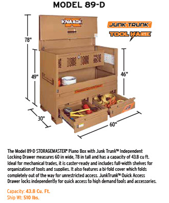 Knaack Model 89-D-KL STORAGEMASTER Chest 60