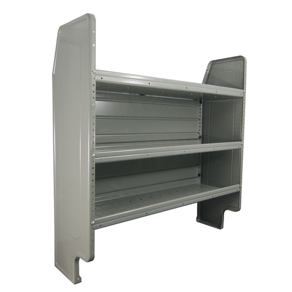 Adrian Steel #AD50FP Adjustable 3-Shelf Unit , 50w x 46h x 14d, Gray