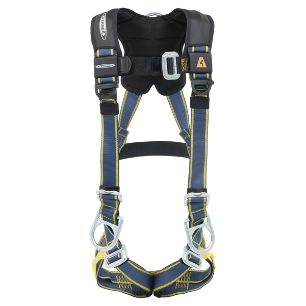 Werner Fall Protection H23100X Blue Armor Positioning Harness / Pass-through buckles on the leg