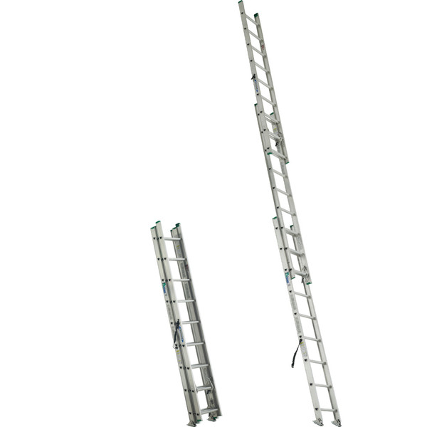 Werner D1200-3 Series 3-Section Extension Ladders 225 lb Rating