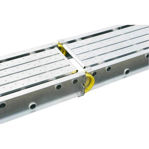 Werner Aluminum Nestable Stage 2-Man Rated WNS-2512, silver and yellow, from Werner.