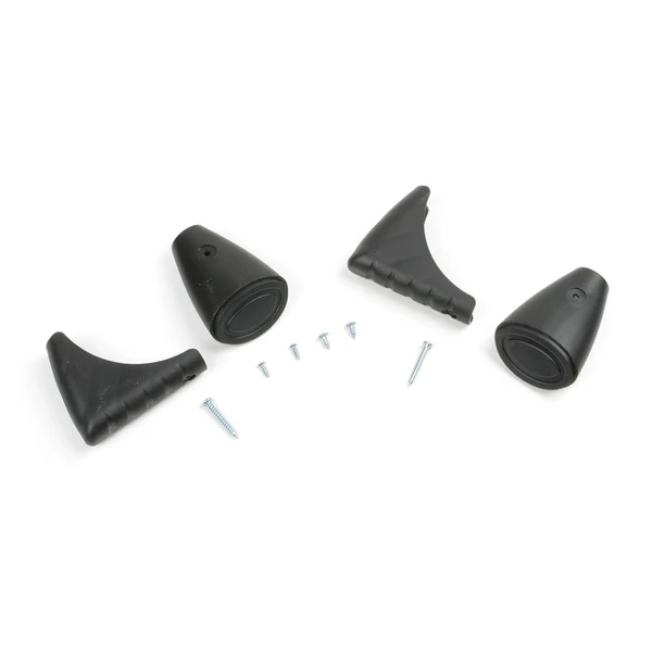 Werner Parts 21-35 Foot Assembly Kit ladder parts, black, replacement hardware kit for ladder stability.