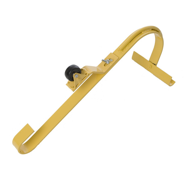 Acro 11084 Heavy Duty Roof Ridge Ladder Hook with fixed Wheel & Swivel Bar for roof ladder safety.