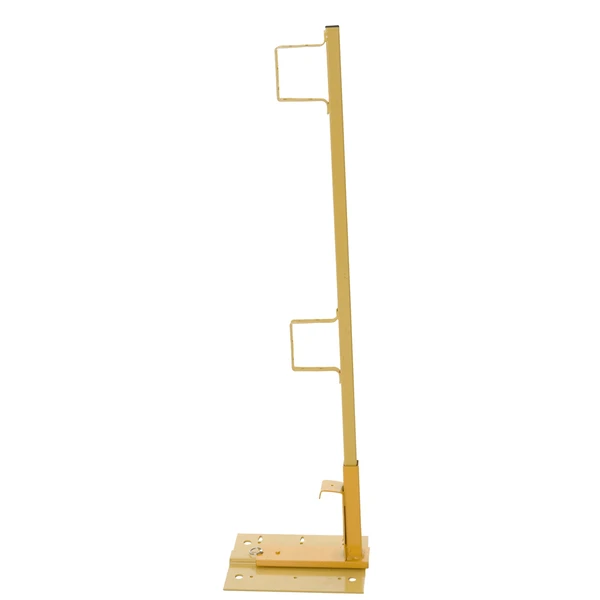 Acro 12060 Flat Roof Guardrail, a fall protection system by Acro, in yellow color and horizontal design.