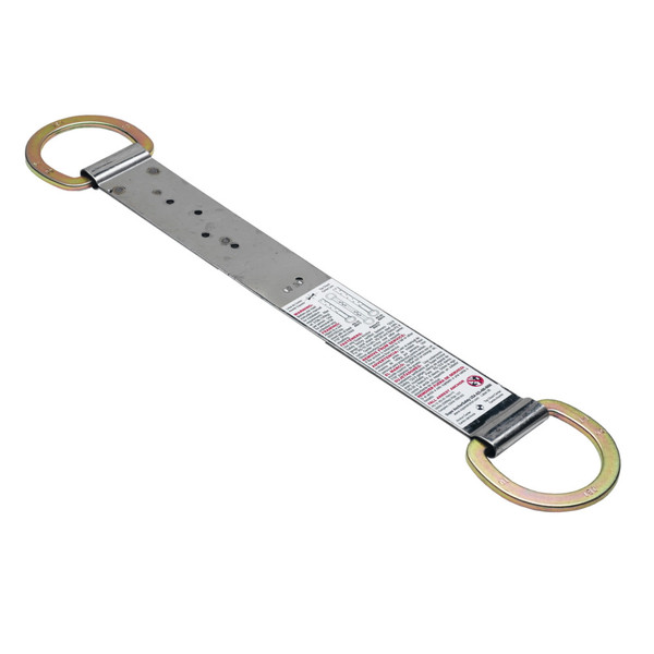 Werner Fall Protection A220300 Permanent Roof Safety Anchor, metal with gold rings, for secure roof work.