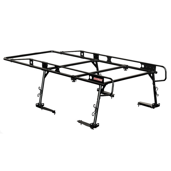 Weather Guard Model 1345-52-02 Heavy-Duty Rack, black, compact truck rack with 1000 lb capacity.