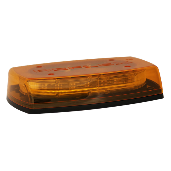 ECCO 5545A LED Microbar Reflex High visibility light, Amber, 11", Class II, Zero Optic Dome.