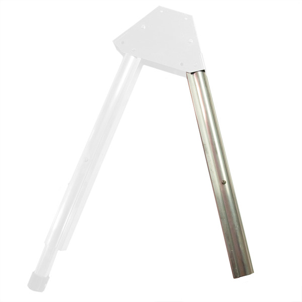Tapco Right Outer Leg Assembly, Right Leg, part #12173, white and silver metal leg assembly.