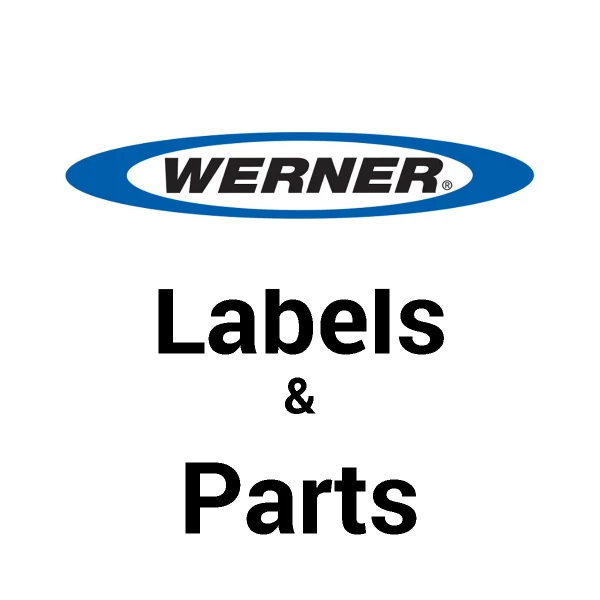 Werner Parts logo, Labels & Parts, blue and white branding, no additional text.