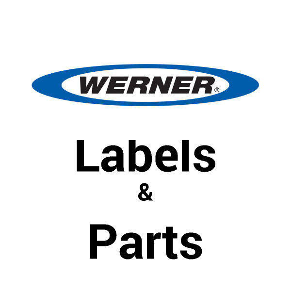 Werner Parts logo, blue and white oval with black text, Labels and Parts section identifier.