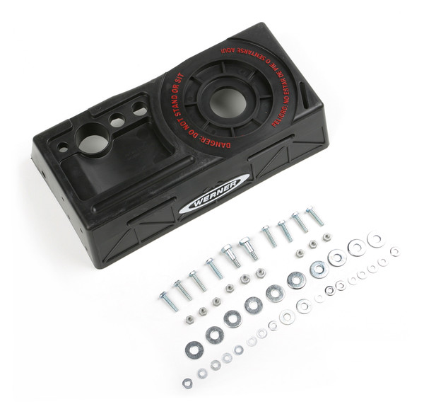 Werner Parts 38-15 plastic top replacement kit with screws and hardware, black color.