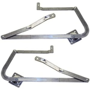 Werner Parts replacement attic ladder hinge arms, silver, for 2010 & newer Werner ladders.