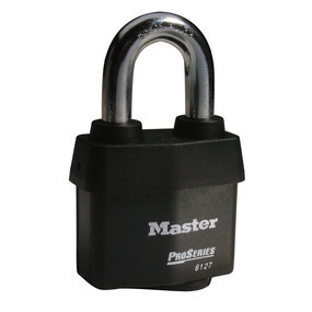 Master Lock 6127KA 2-5/8in (67mm) Wide ProSeries® Weather Tough® Laminated Steel Rekeyable Pin Tumbler Padlock, Keyed Alike