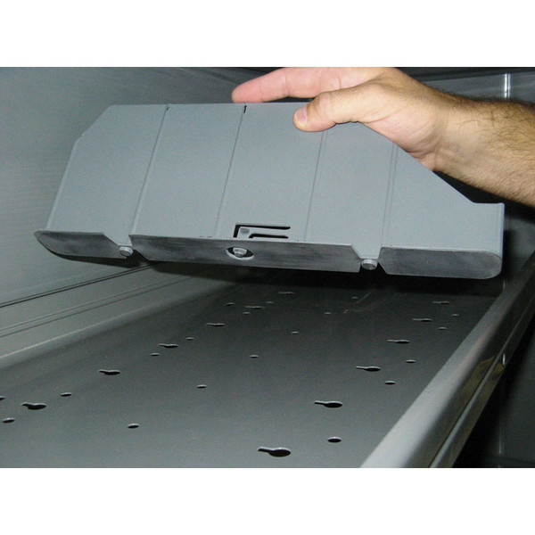 Adrian Steel #DV14C8 Shelf Divider Kit, 14", 8-Pack, 0.8w x 4h x 13.7d, Gray