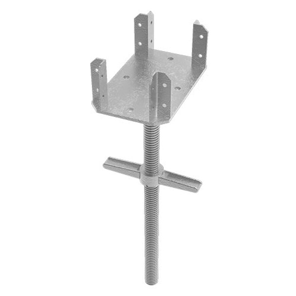 MetalTech M-MBSJPF24 Leveling Jack with 4" and 8” Fork Head