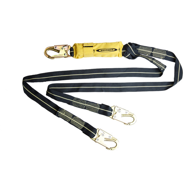 Werner C911100 Arc Flash Twin Leg Energy Absorbing Lanyard